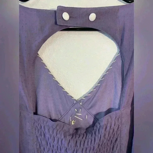 Anthropologie Nick and Mo Purple Fit and Flare Mini Dress Womens Size Small - Picture 5 of 10